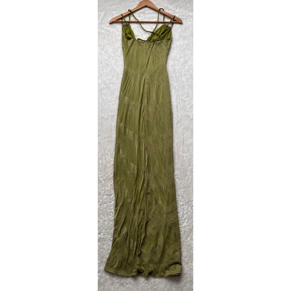 NWT WINDSOR Sunshine And Good Time V-Neck Mermaid Maxi Dress in Green, Size XS - Picture 6 of 8